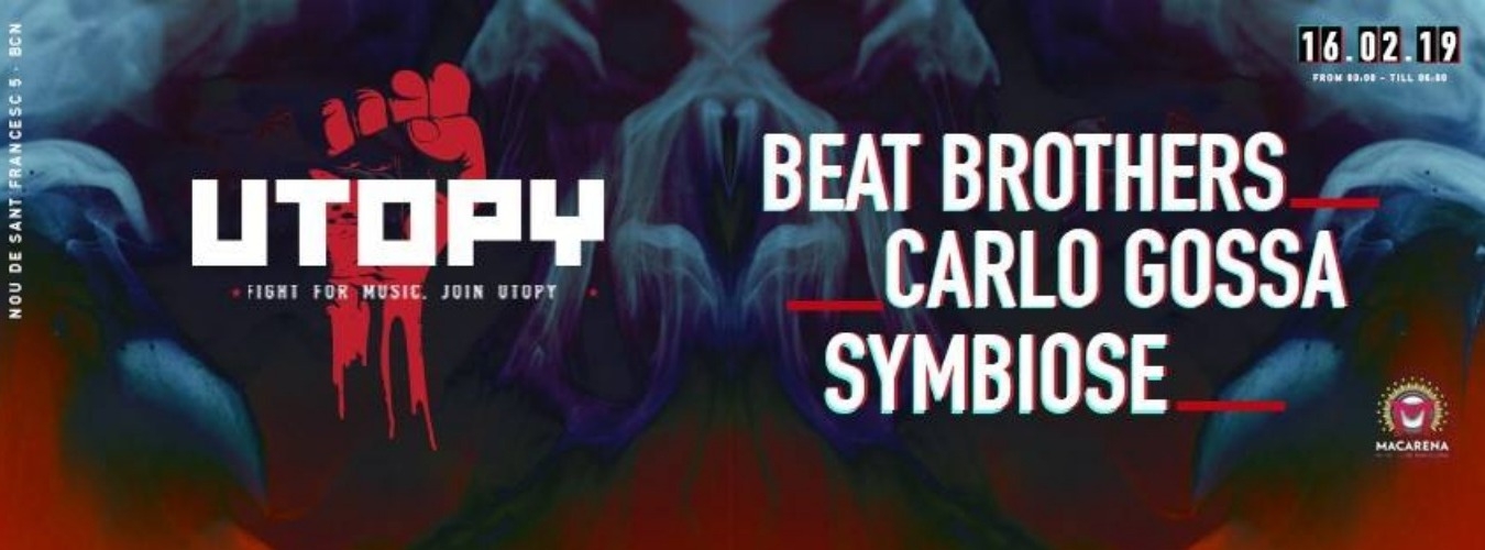 UTOPY at Macarena Club w/ Beat Brothers, Carlo Gossa & Symbiose image