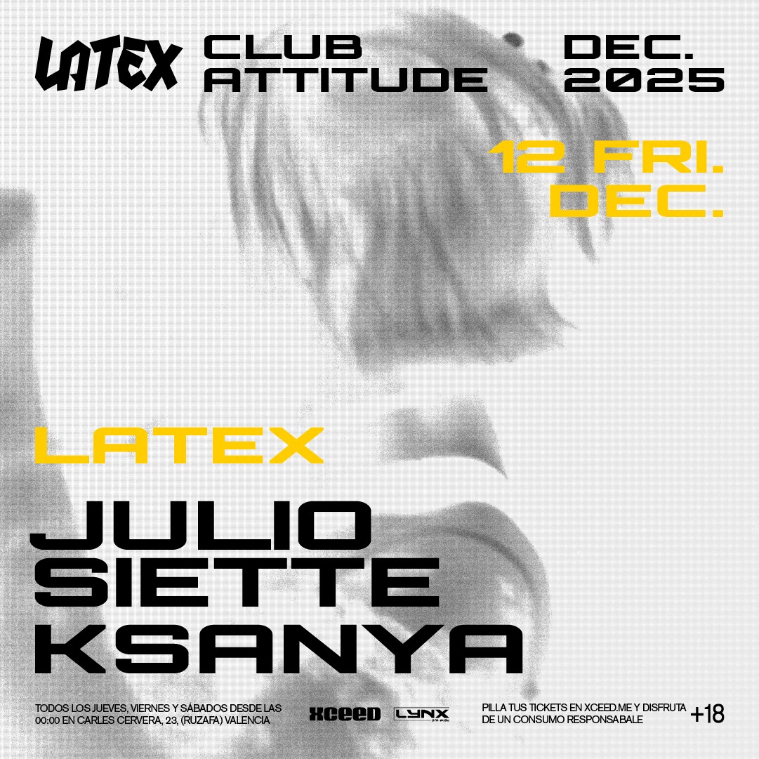 V12/12 TARDEO: JULIO + SIETTE + KSANYA en LATEX image