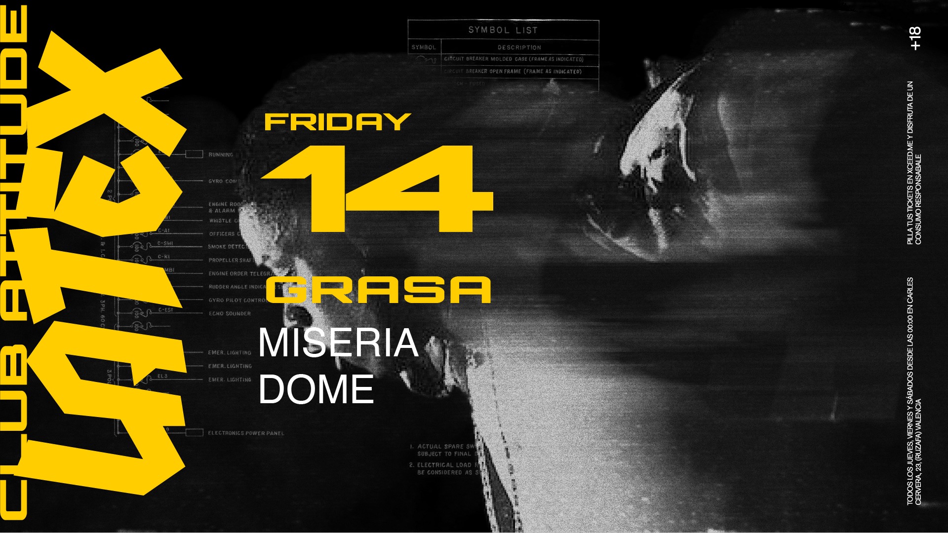 V14/11 GRASA: MISERIA + DOME en LATEX