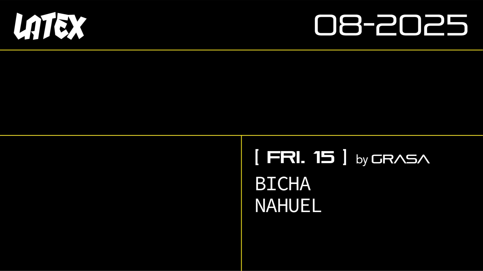 V15/08 GRASA: BICHA + NAHUEL en LATEX image