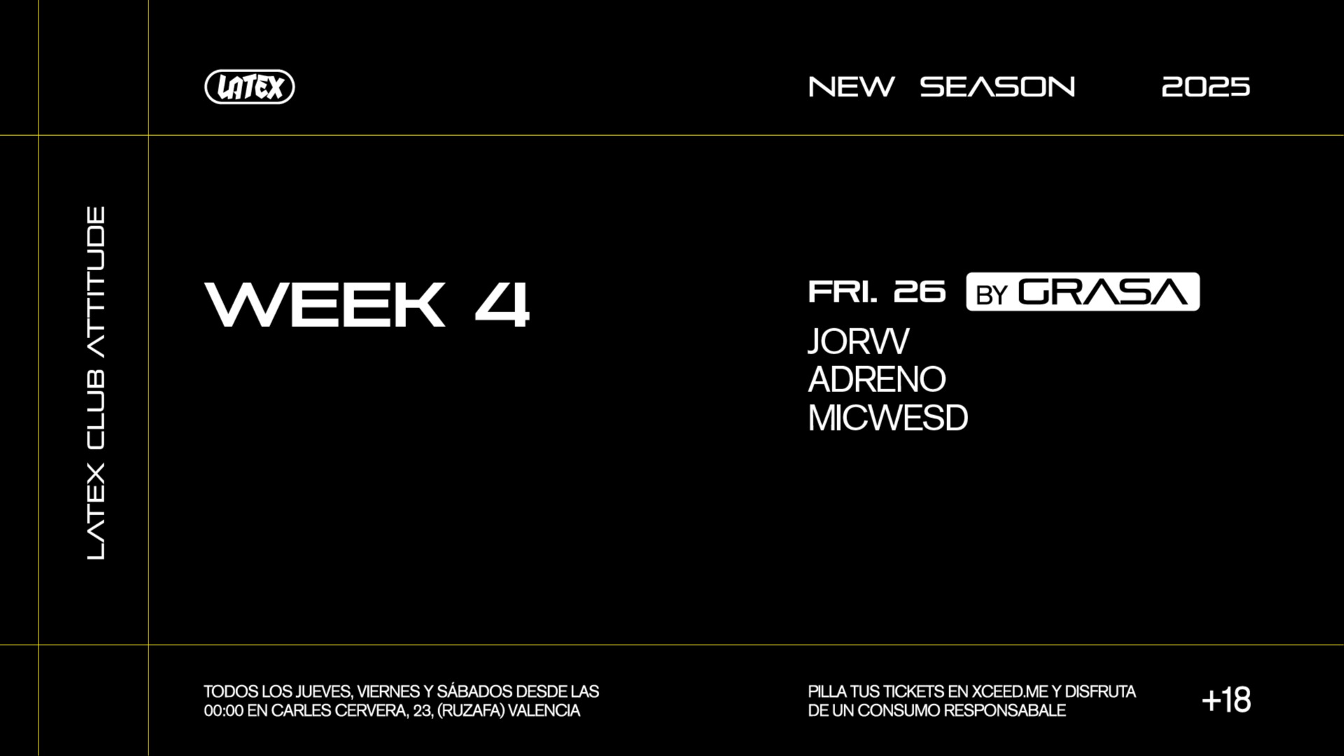 V26/09 GRASA (BURNIN'): JORVV + ADRENO + MICWESD en LATEX