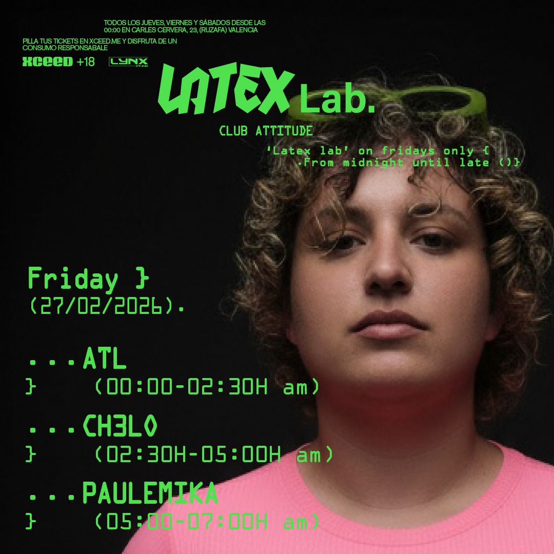 V27/02 LATEX LAB. W/ CH3LO + ATL + PAULEMIKA en LATEX image