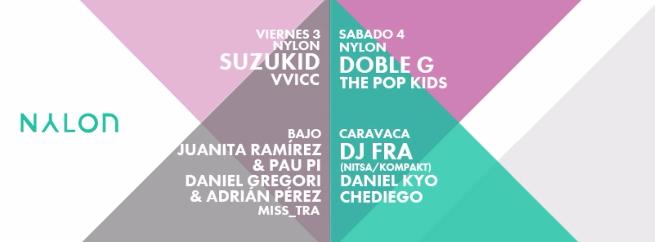 V3. NYLON: Suzukid y VVICC. BAJO: Juanita Ramírez & Pau Pi, Daniel Gregori & Adrián Pérez y Miss_Tra image