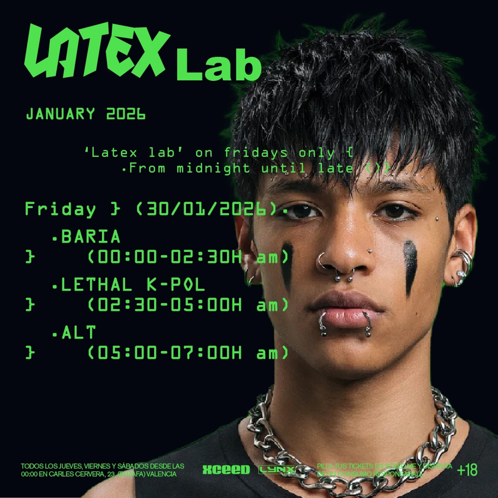 V30/01 LATEX LAB.: BARIA + LETHAL K-POL + ATL en LATEX image