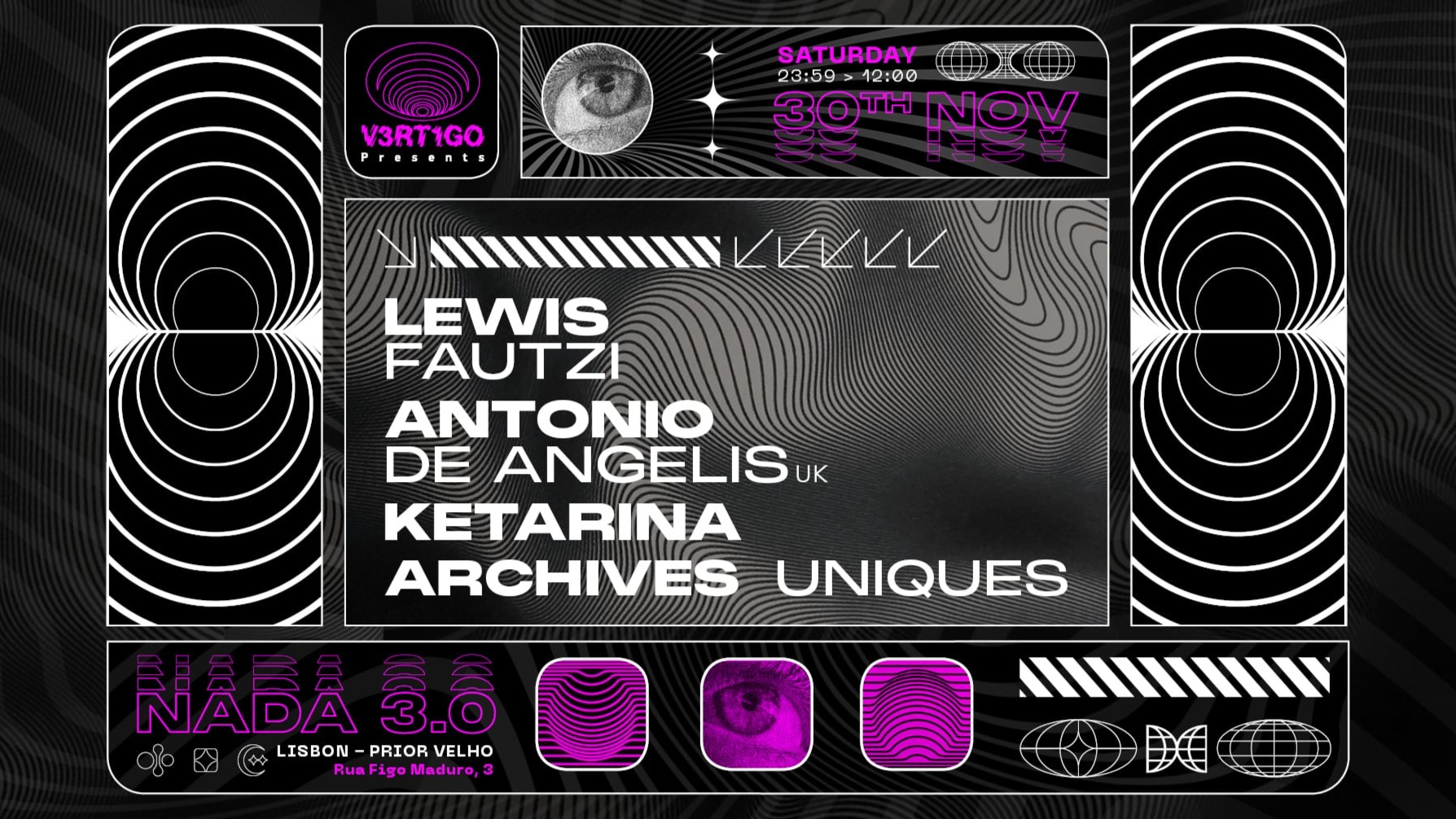 V3RT1GO : Lewis Fautzi, Antonio Di Angelis & Ketarina @ NADA 3.0