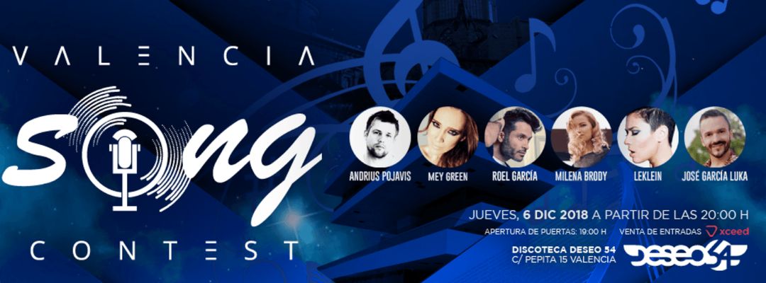 Capa do evento VALENCIA SONG CONTEST 2018