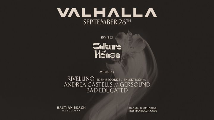 Cover for event: Valhalla pres. Rivellino, Andrea Castells, Gersound, Bad Educated