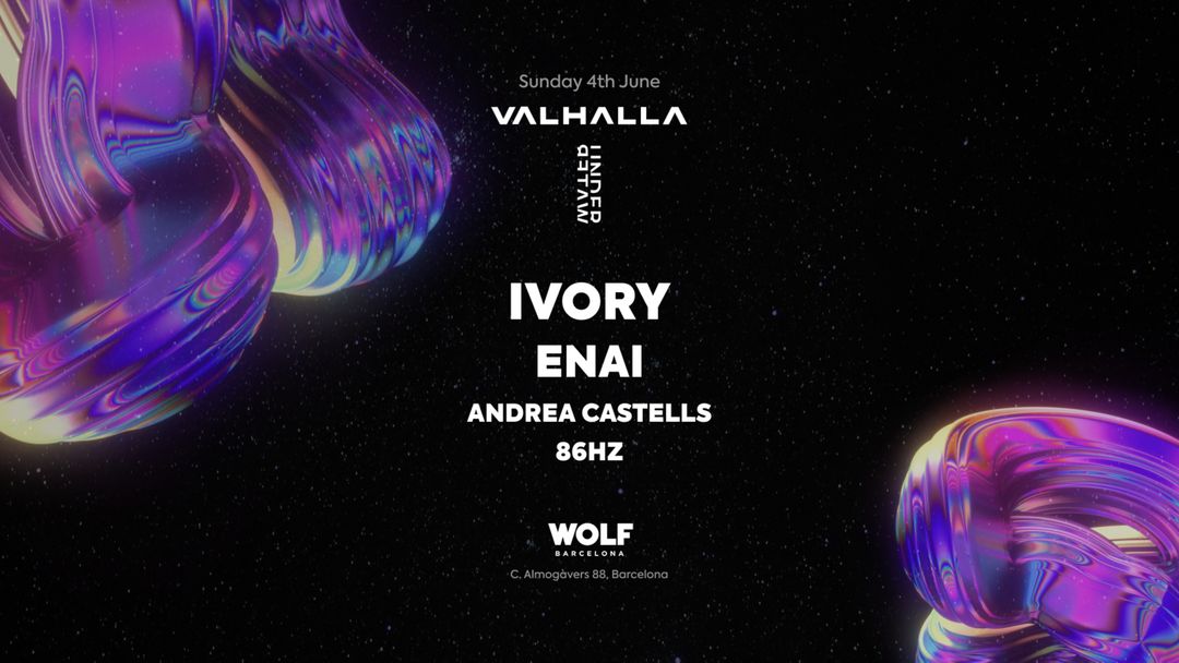 Valhalla & Underwater pres. Ivory, Enai, Andrea Castells, 86Hz event cover