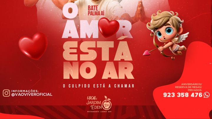 Cover for event: #VaoViver apresenta: O AMOR ESTÁ NO AR!