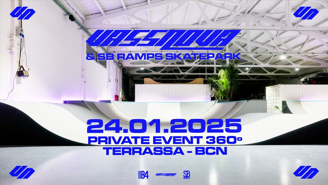 Cartel del evento Vassnova x SB Ramps x Viviana Casanova