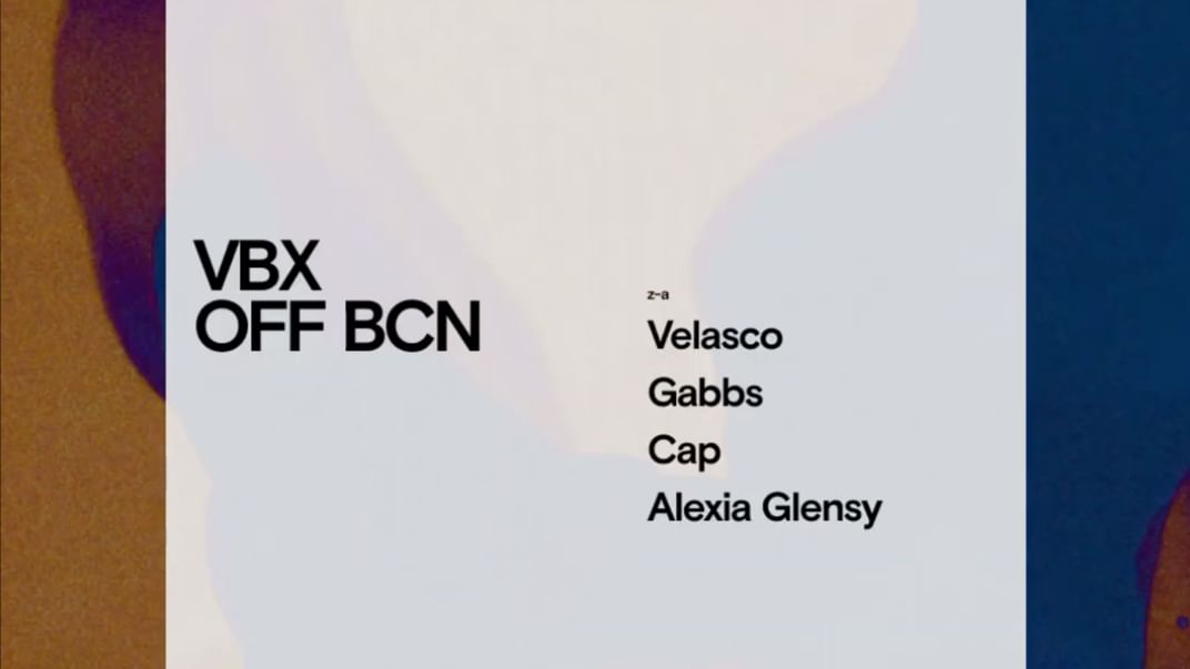  VBX OFF BCN 2025 at Les Enfants event cover