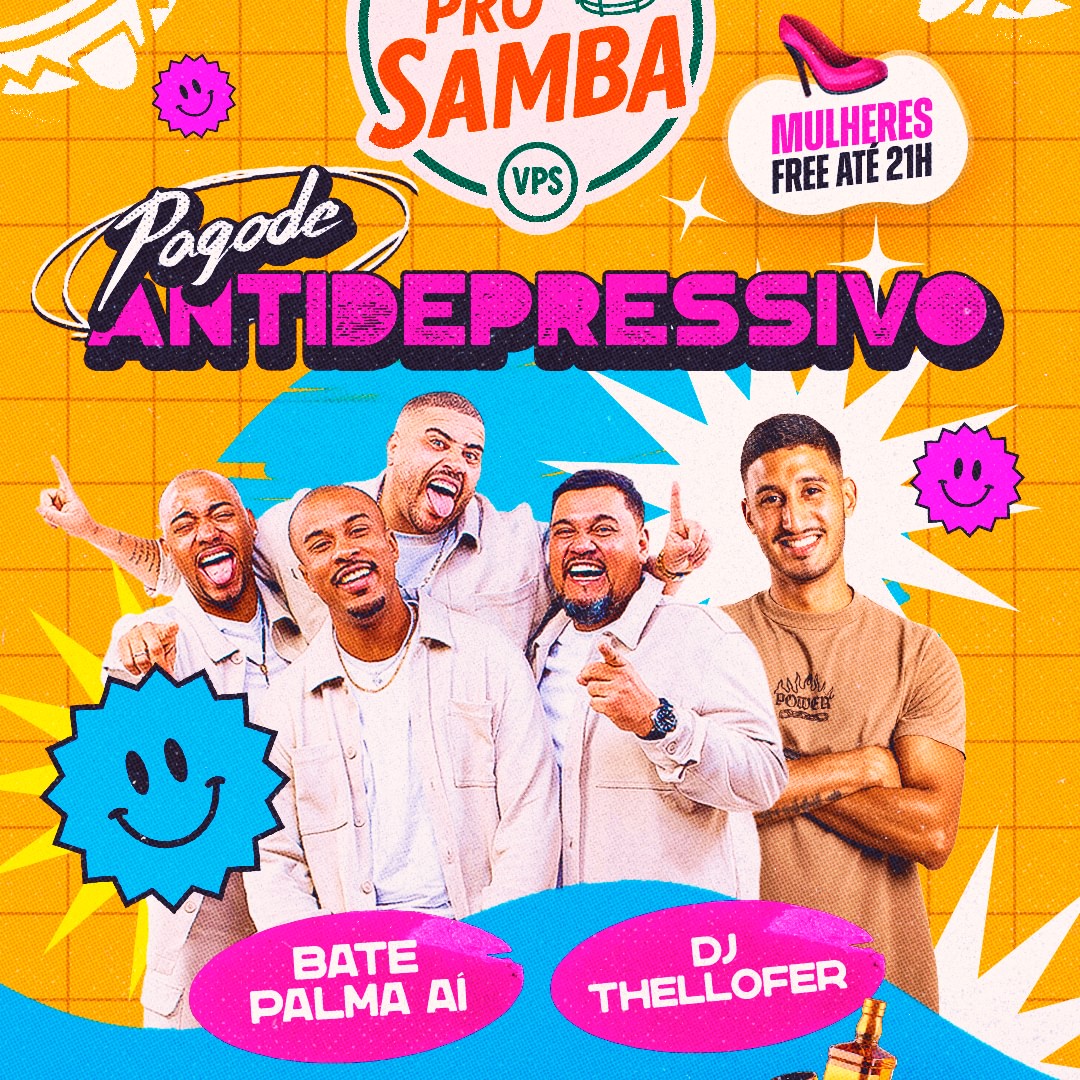 VEM PRO SAMBA - Happy Hour 2 por 1 das 19:30 as 21h image