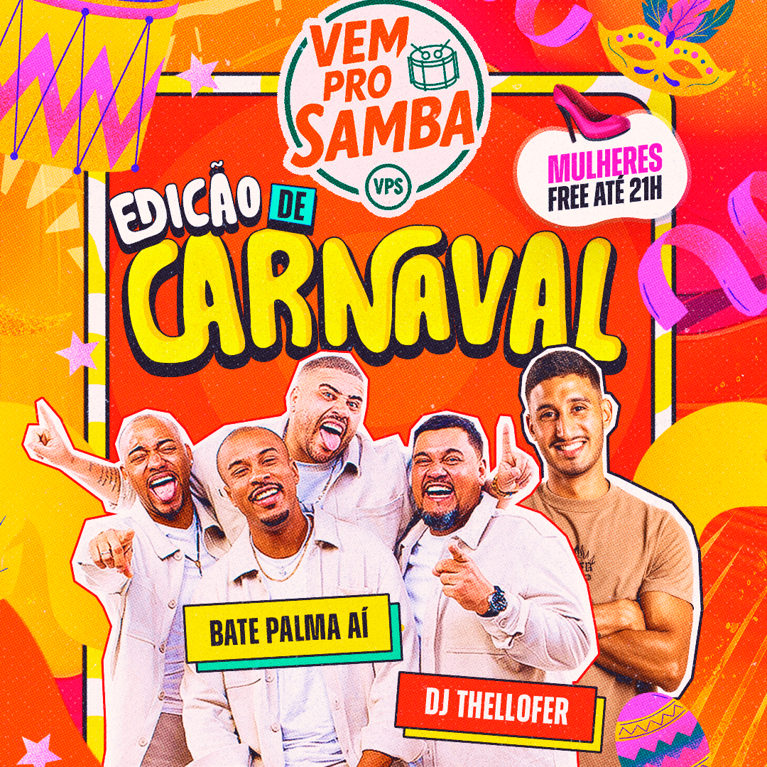 VEM PRO SAMBA - Happy Hour 2 por 1 das 19:30 as 21h image