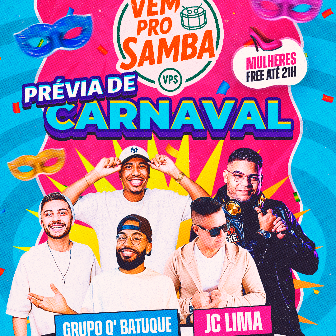VEM PRO SAMBA - Happy Hour 2 por 1 das 19:30 as 21h image