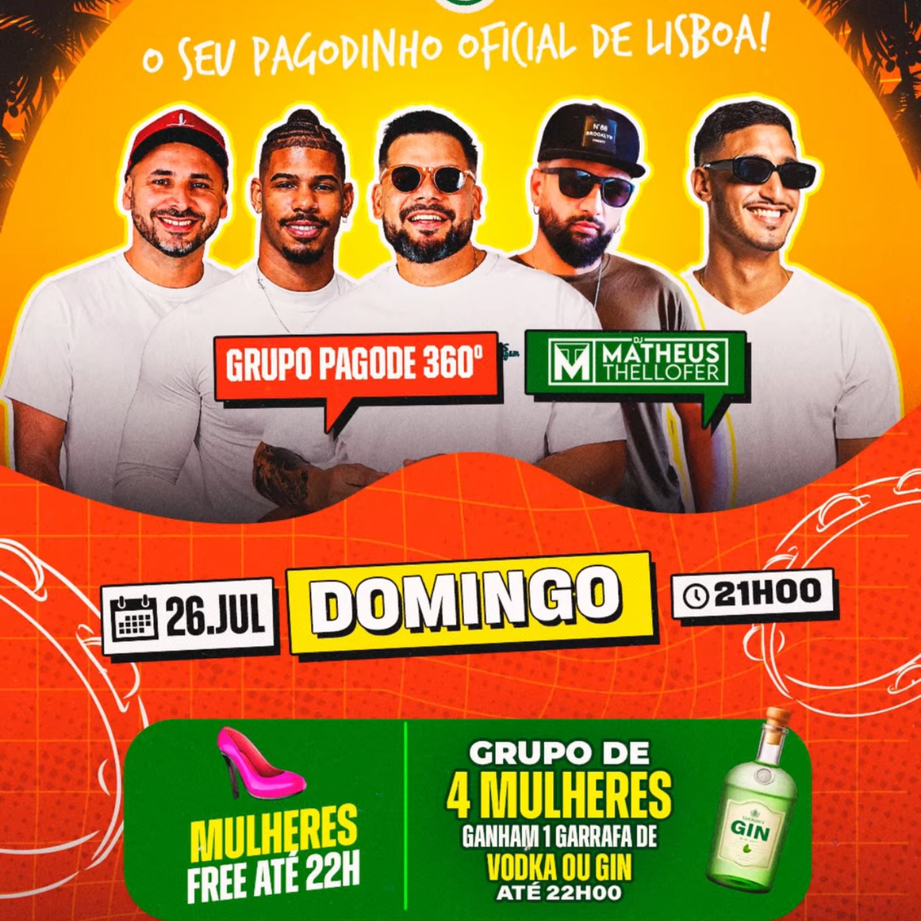 VEM PRO SAMBA - Happy Hour 2 por 1 das 21:00 às 23:00 image