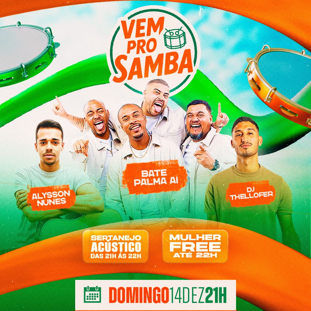 VEM PRO SAMBA - Happy Hour 2 por 1 das 21h as 23h image