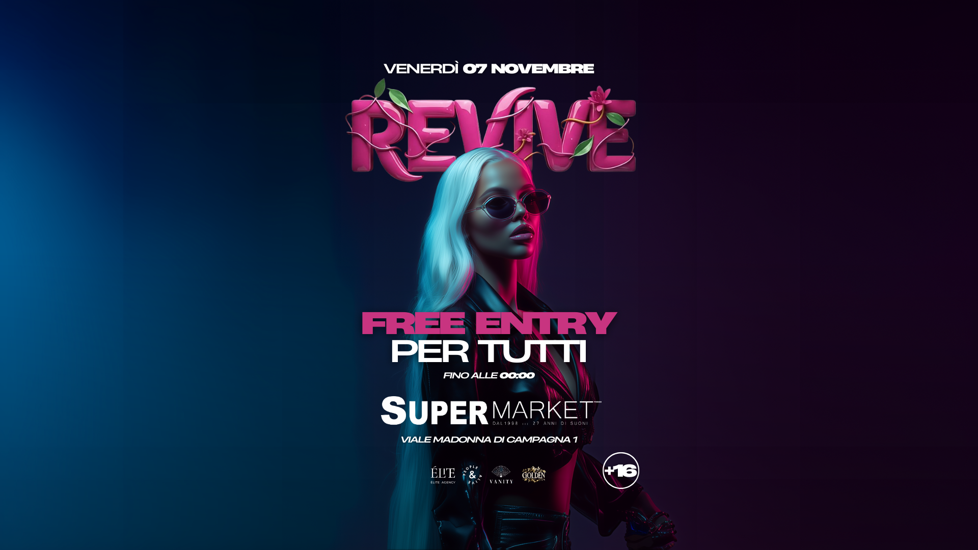 REVIVE @ SUPERMARKET CLUB (Free entry per tutti fino a 00:00 in lista) image