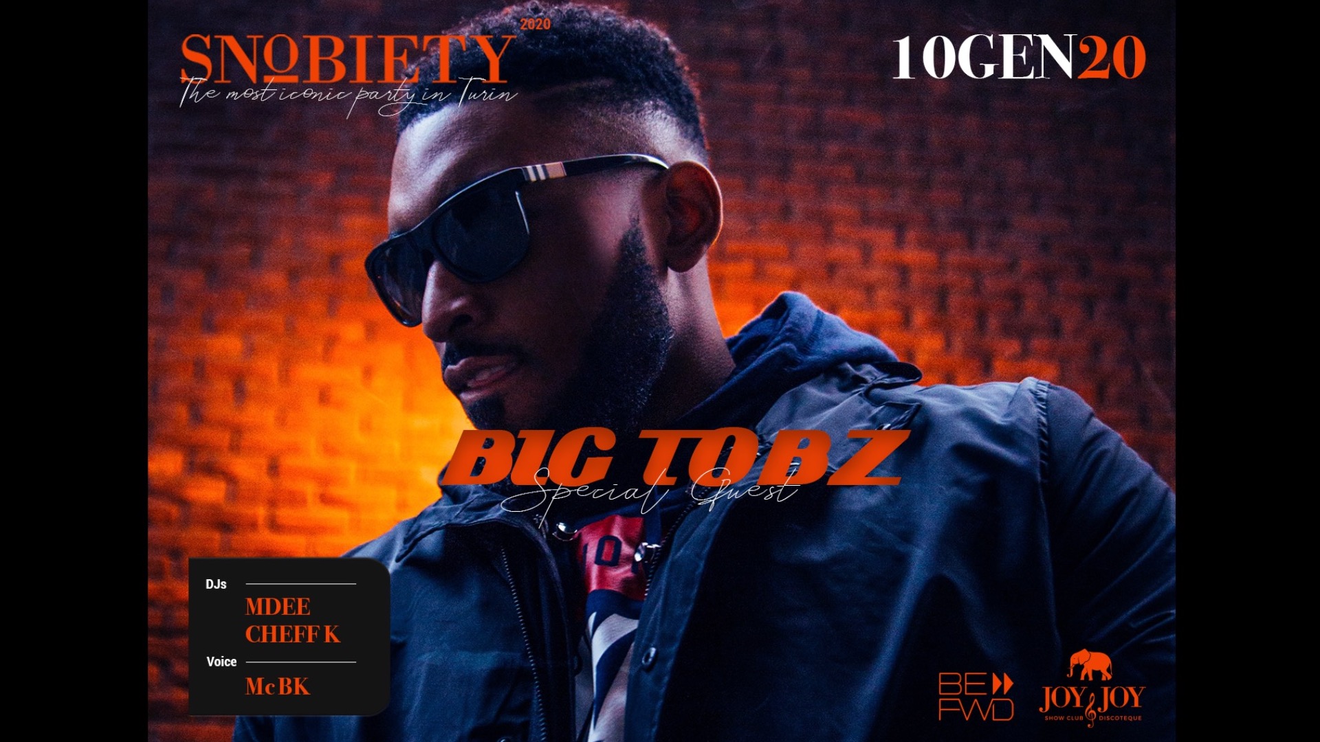 Venerdi 10.01.2020 - Snobiety Special Guest Big Tobz at Joy&Joy image