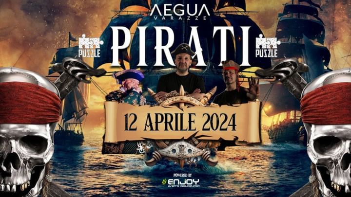 Cover for event: Venerdì 12 Aprile PUZZLE PIRATI @ AEGUA - Varazze (SV)
