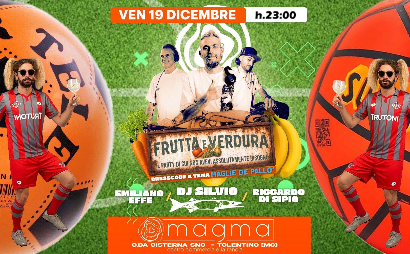 VENERDÌ 19 DICEMBRE - FRUTTA & VERDURA - DJ SILVIO - EMILIANO EFFE - RICCARDO DI SIPIO - at MAGMA image
