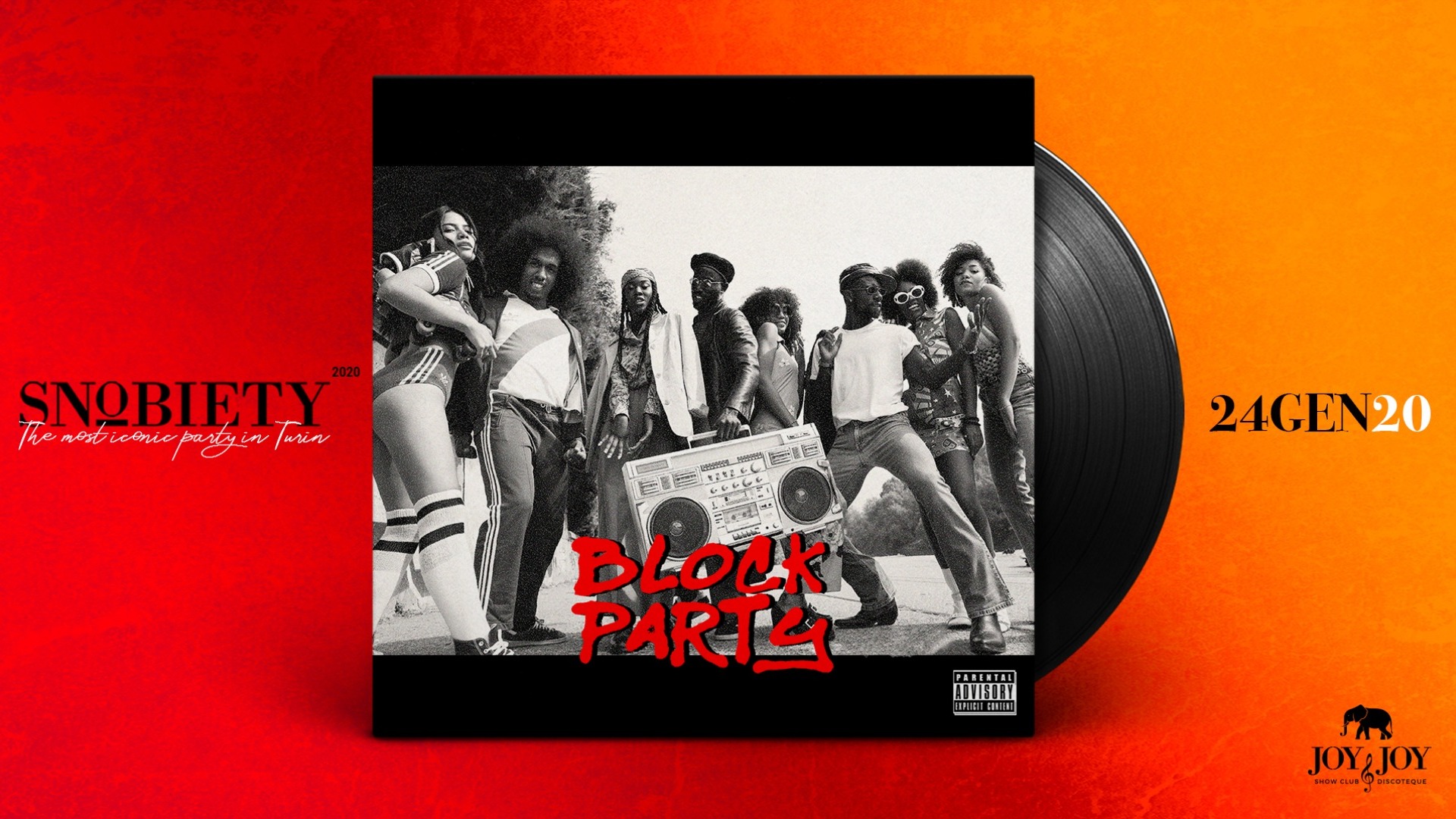 Venerdi 24.01.2020 - Snobiety Pres.  * Block Party * History of  Hiphop ep.1 at Joy&Joy image