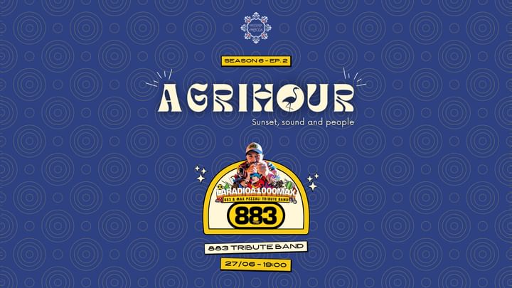 Cover for event: Venerdì 27 Giugno ✮ AGRIHOUR ✮ L'apericena al tramonto con Radio a 1000Max 883 cover band