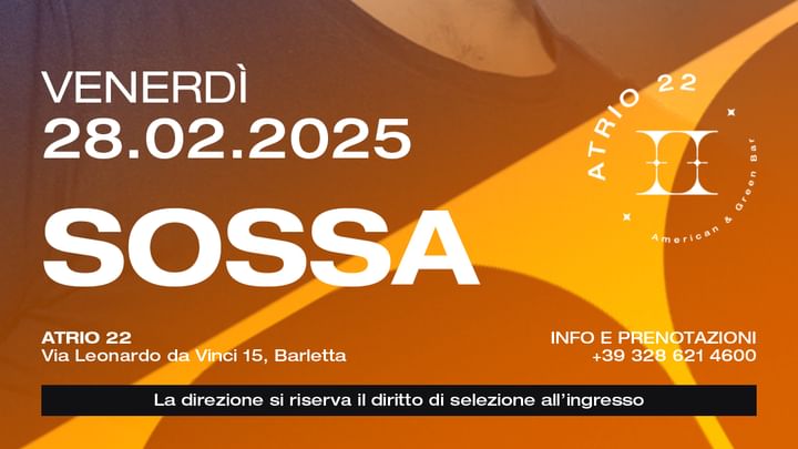 Cover for event: Venerdì 28 Febbraio 2025 Legends con SOSSA