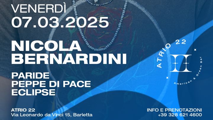 Cover for event: Venerdì 7 Marzo 2025 guest dj NICOLA BERNARDINI