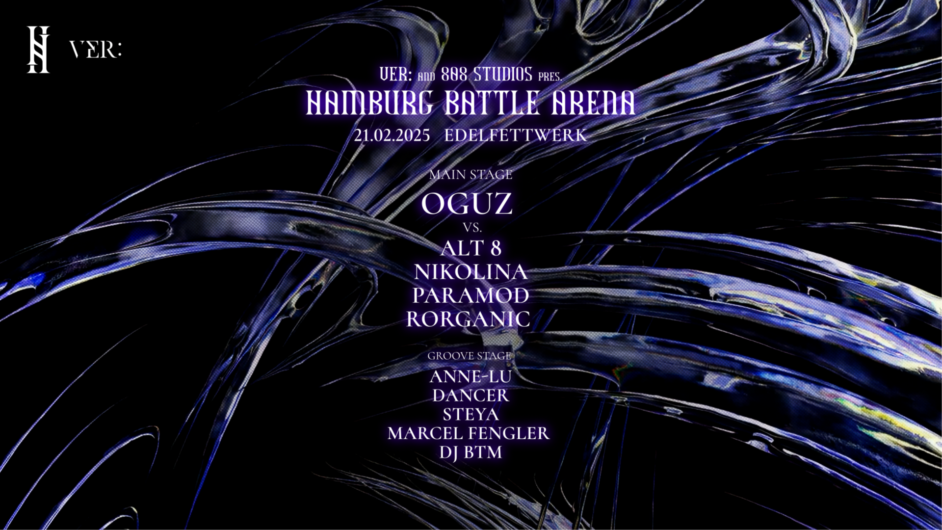 VER: pres. 808 Studios Battle Arena w/ OGUZ ALL NIGHT LONG vs. ALT8, NIKOLINA & PARAMOD image