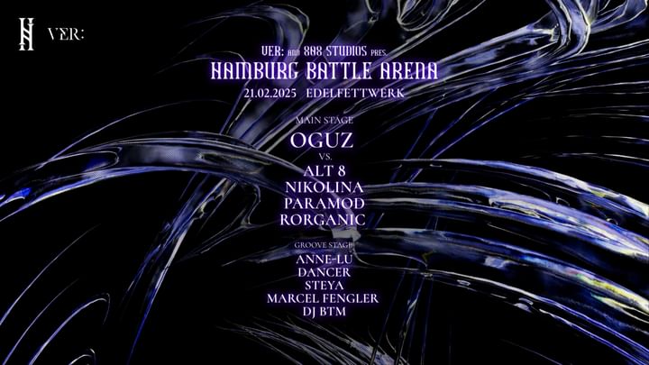 Cover for event: VER: pres. 808 Studios Battle Arena w/ OGUZ ALL NIGHT LONG vs. ALT8, NIKOLINA & PARAMOD