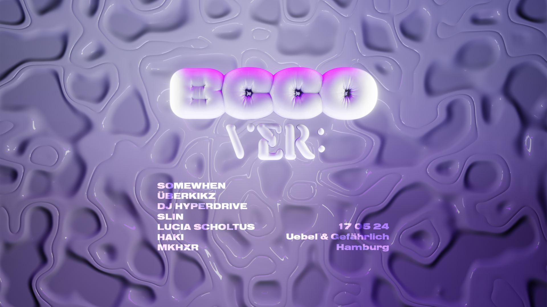 VER: pres. BCCO w/ SOMEWHEN, DJ HYPERDRIVE, ÜBERKIKZ, SLIN @ Uebel&Gefährlich