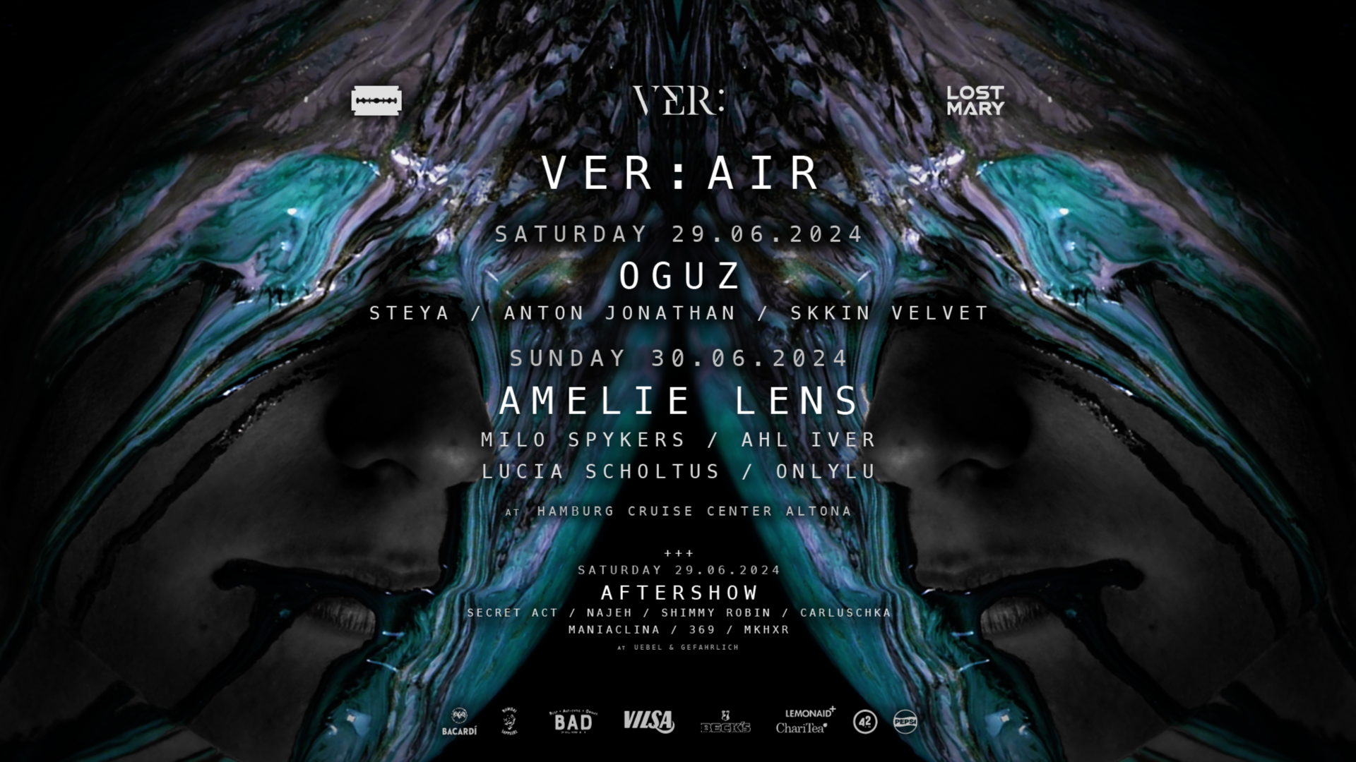 VER:AIR w/ AMELIE LENS, OGUZ and more - 2 DAYS OPEN AIR + AFTERSHOW - CRUISE CENTER ALTONA  image