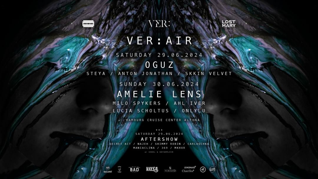 Copertina evento VER:AIR w/ AMELIE LENS, OGUZ and more - 2 DAYS OPEN AIR + AFTERSHOW - CRUISE CENTER ALTONA 