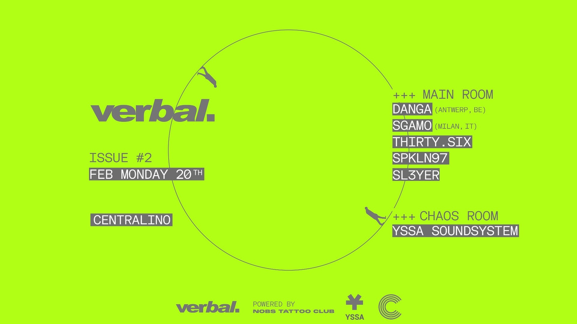 VERBAL. @ CENTRALINO CLUB 20/02/2023 image