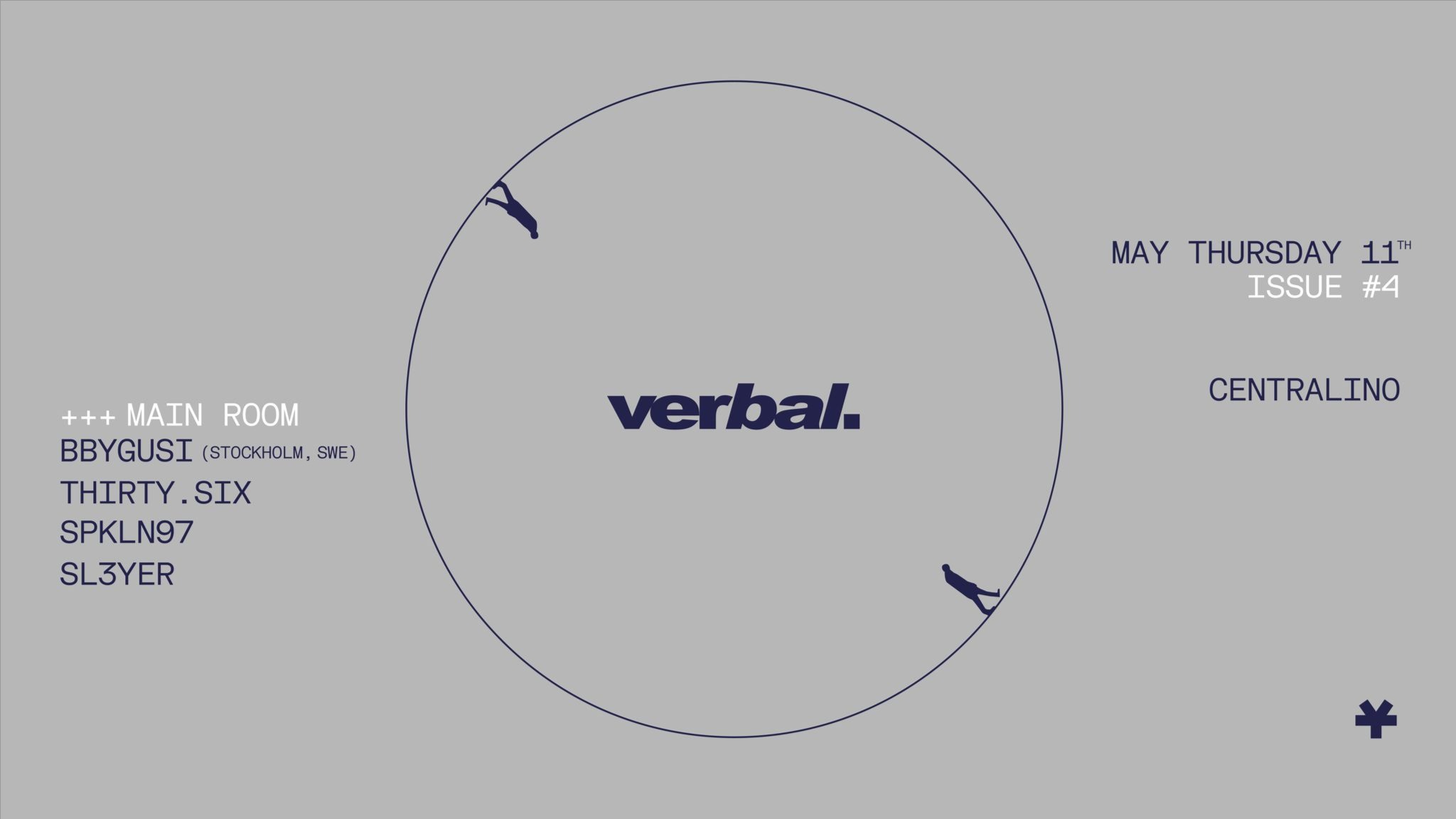 Verbal. w/BBYGUSI @ Centralino Club - giov 11.05.23 image