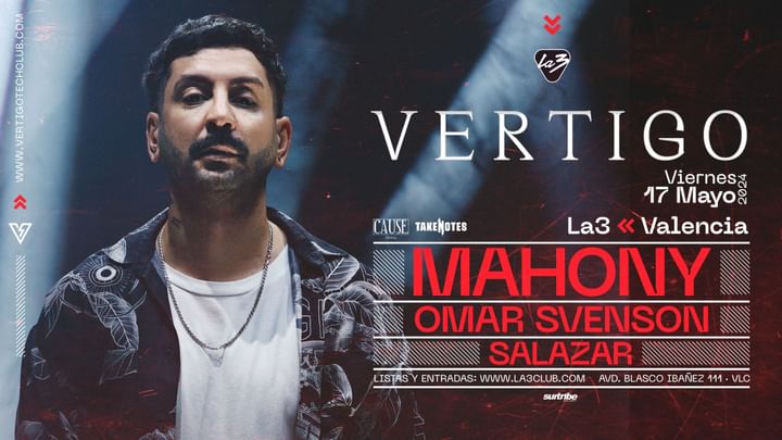 Cover for event: VIERNES| VERTIGO w/ MAHONY