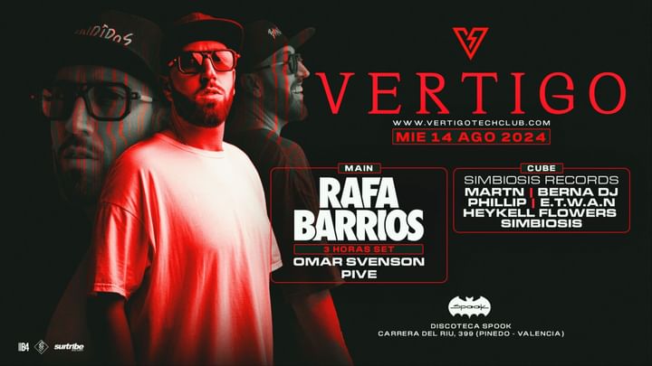 Cover for event: VERTIGO - MIE14AGO -RAFA BARRIOS - SPOOK