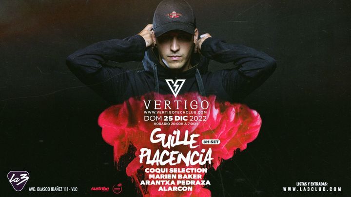 Cover for event: Vertigo. 25 Diciembre. Guille Placencia