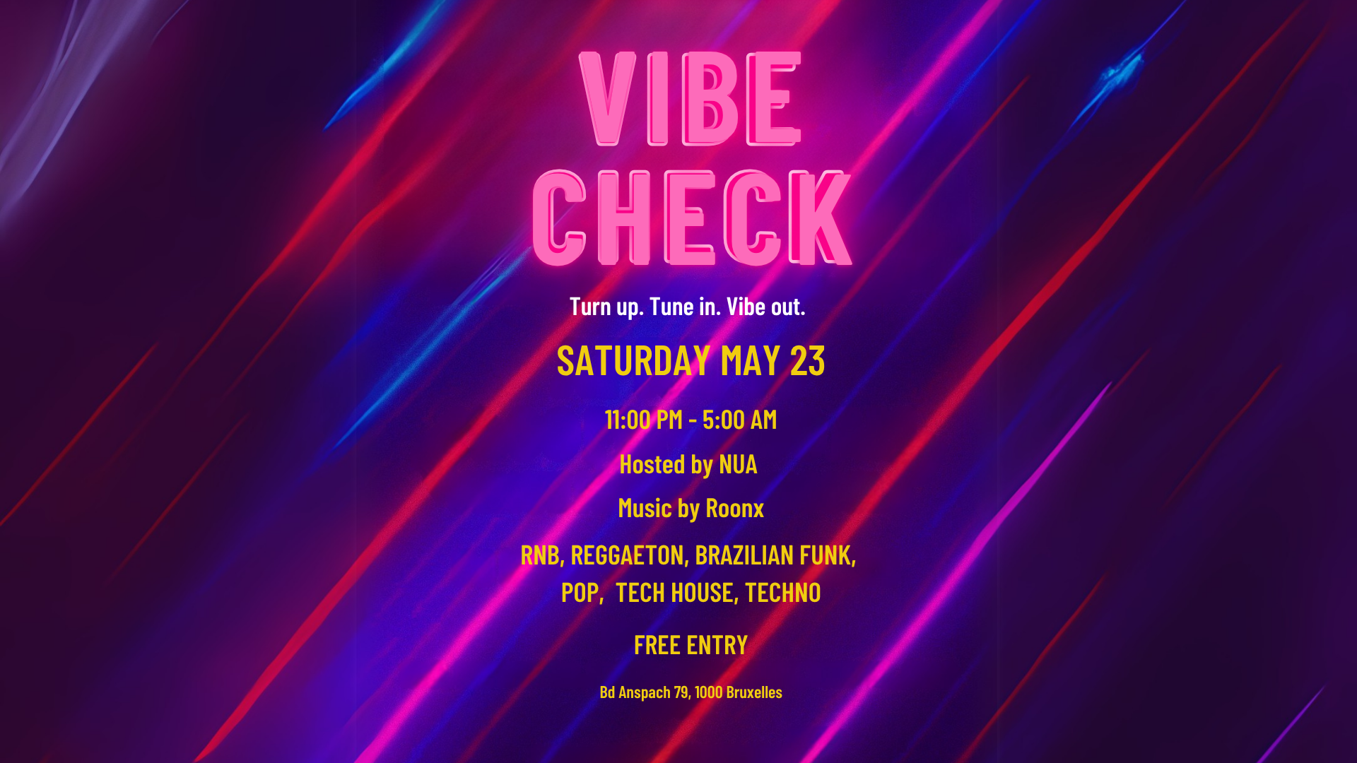 VIBE CHECK - FREE International Party image