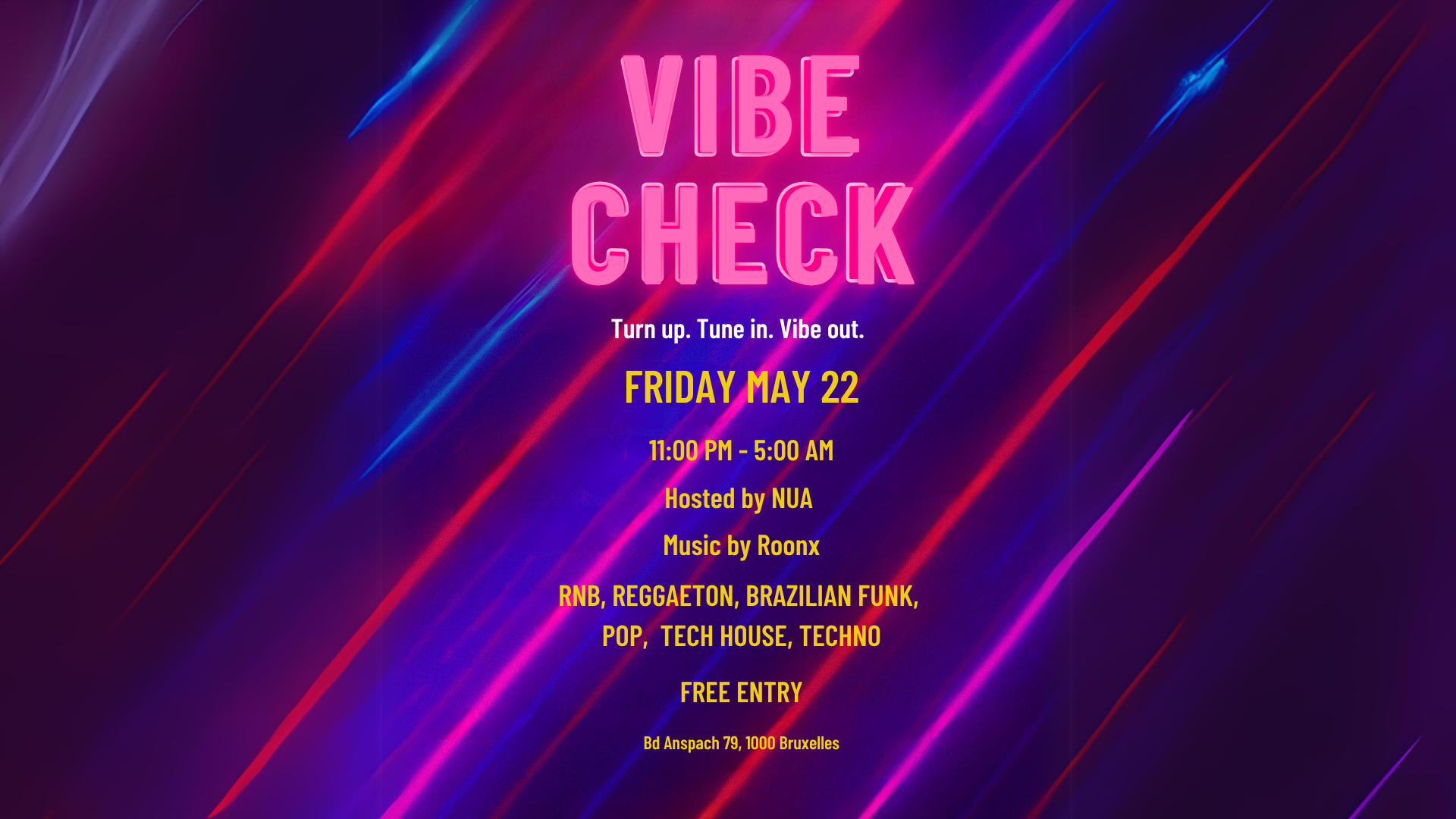 VIBE CHECK - FREE International Party image