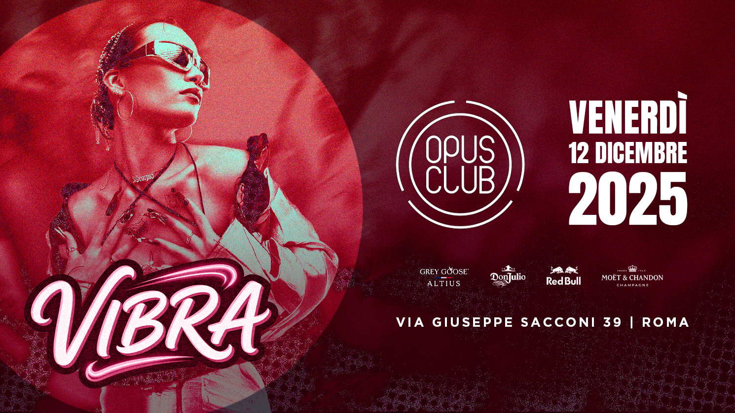 Vibra venerdì 12 dicembre @Opus Club image