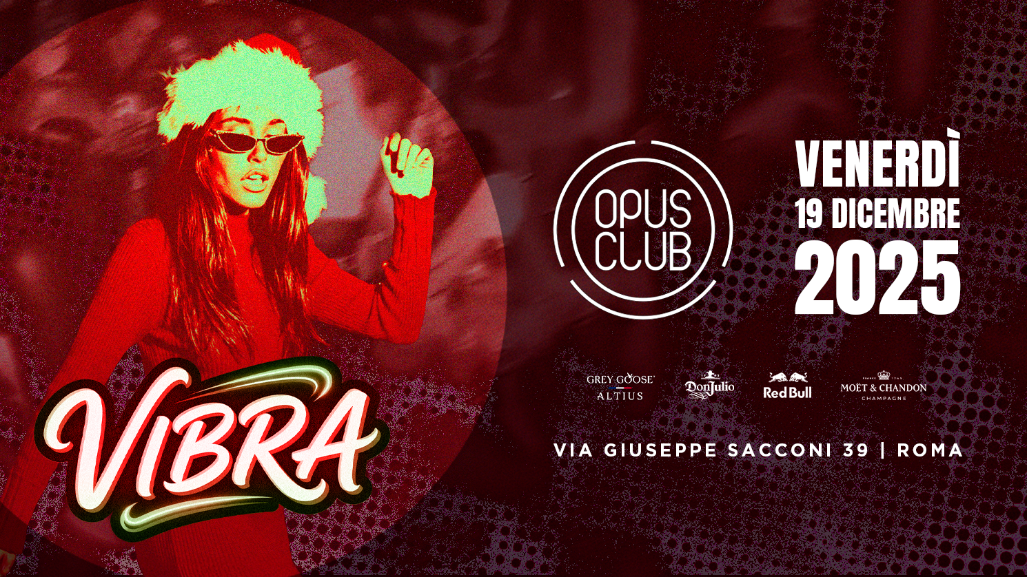 Vibra venerdì 19 dicembre @Opus Club image