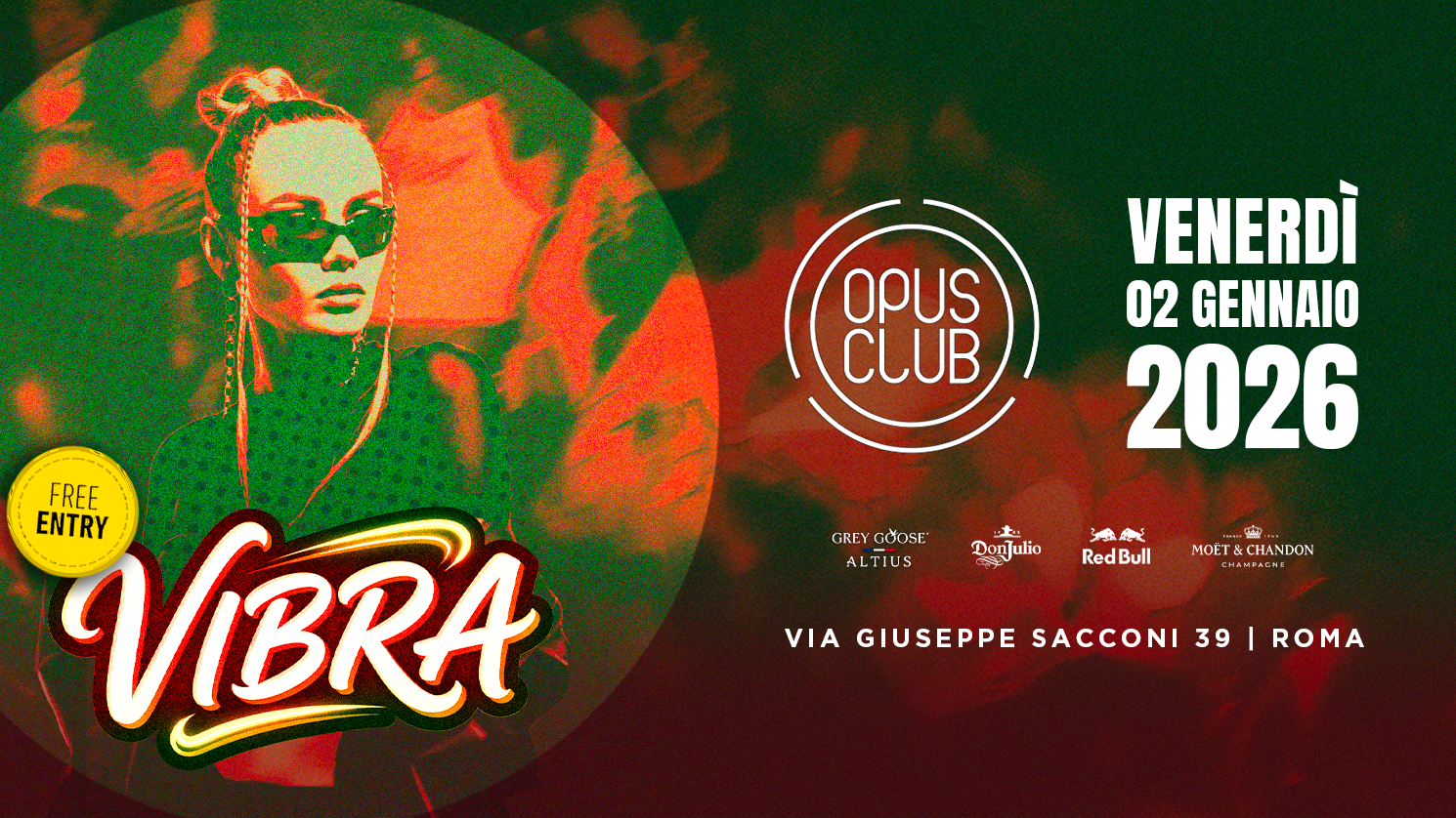 Vibra venerdì 2 gennaio '26 @Opus Club image