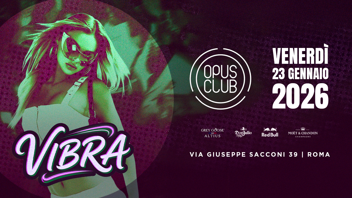 Vibra venerdì 23 gennaio 26 @Opus Club image