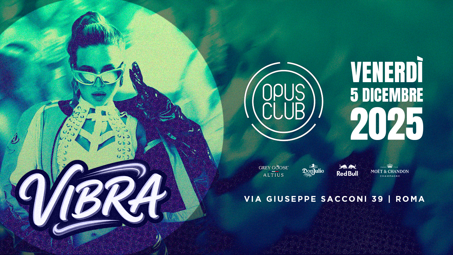 Vibra venerdì 5 dicembre @Opus Club