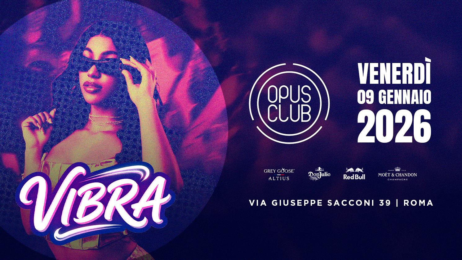 Vibra venerdì 9 gennaio @Opus Club image