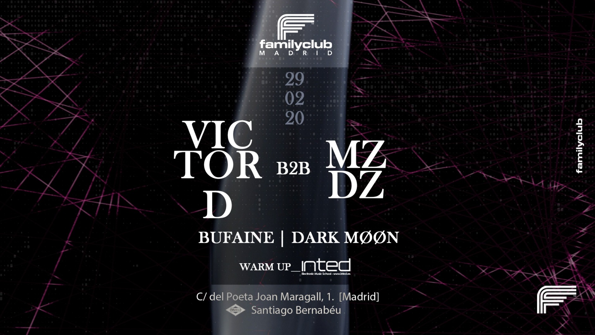 VICTOR D b2b MZDZ en FAMILY CLUB MADRID image