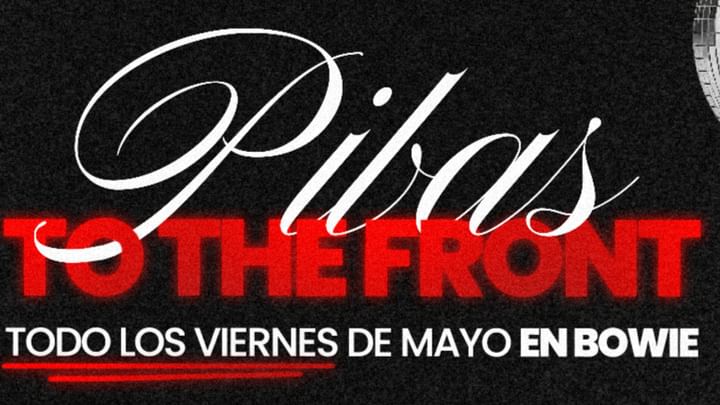 Cover for event: Viernes 09/05 BOWIE NIGHT PIBAS TO THE FRONT: MARÍA ORDÓÑEZ