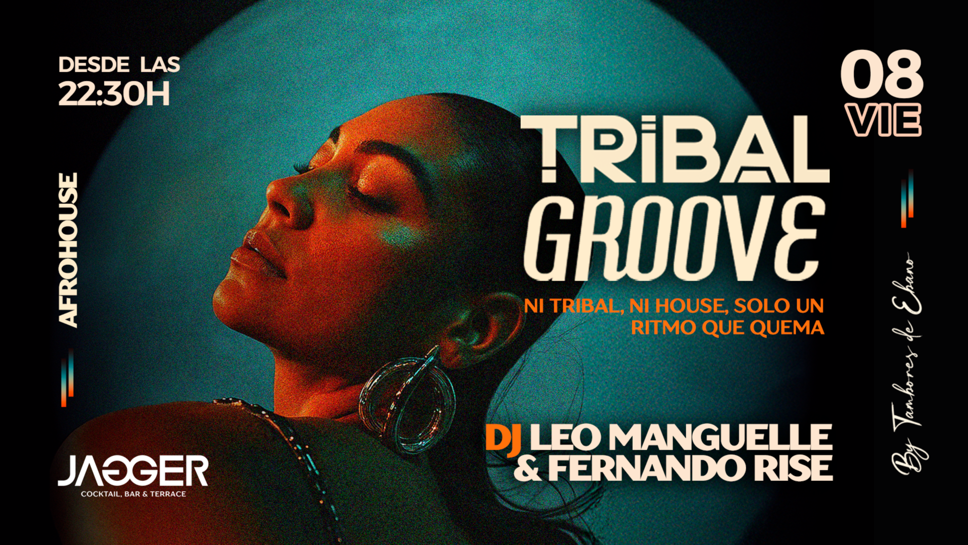 Viernes 08/08 Tribal Groove Afrohouse by Tambores de Ebano  image