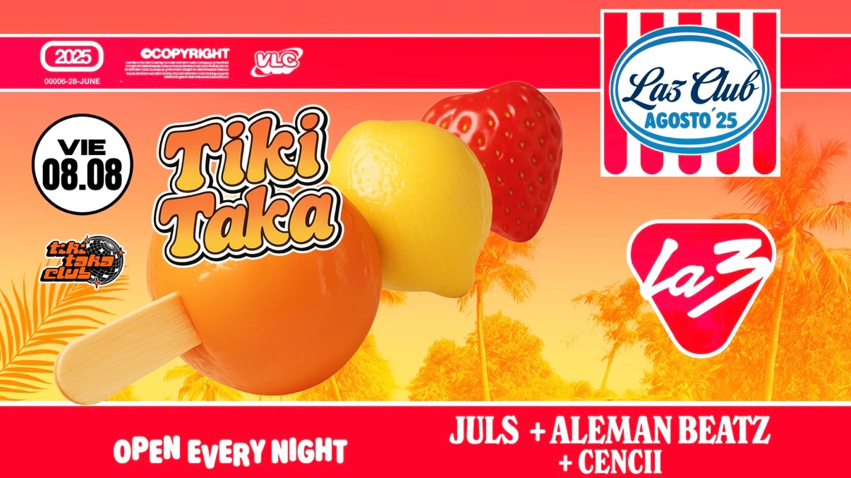 VIERNES 08 | HOUSE TOUR LA3: TIKITAKA + Juls + Aleman Beatz + Cencii image